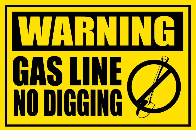 No Digging Sign