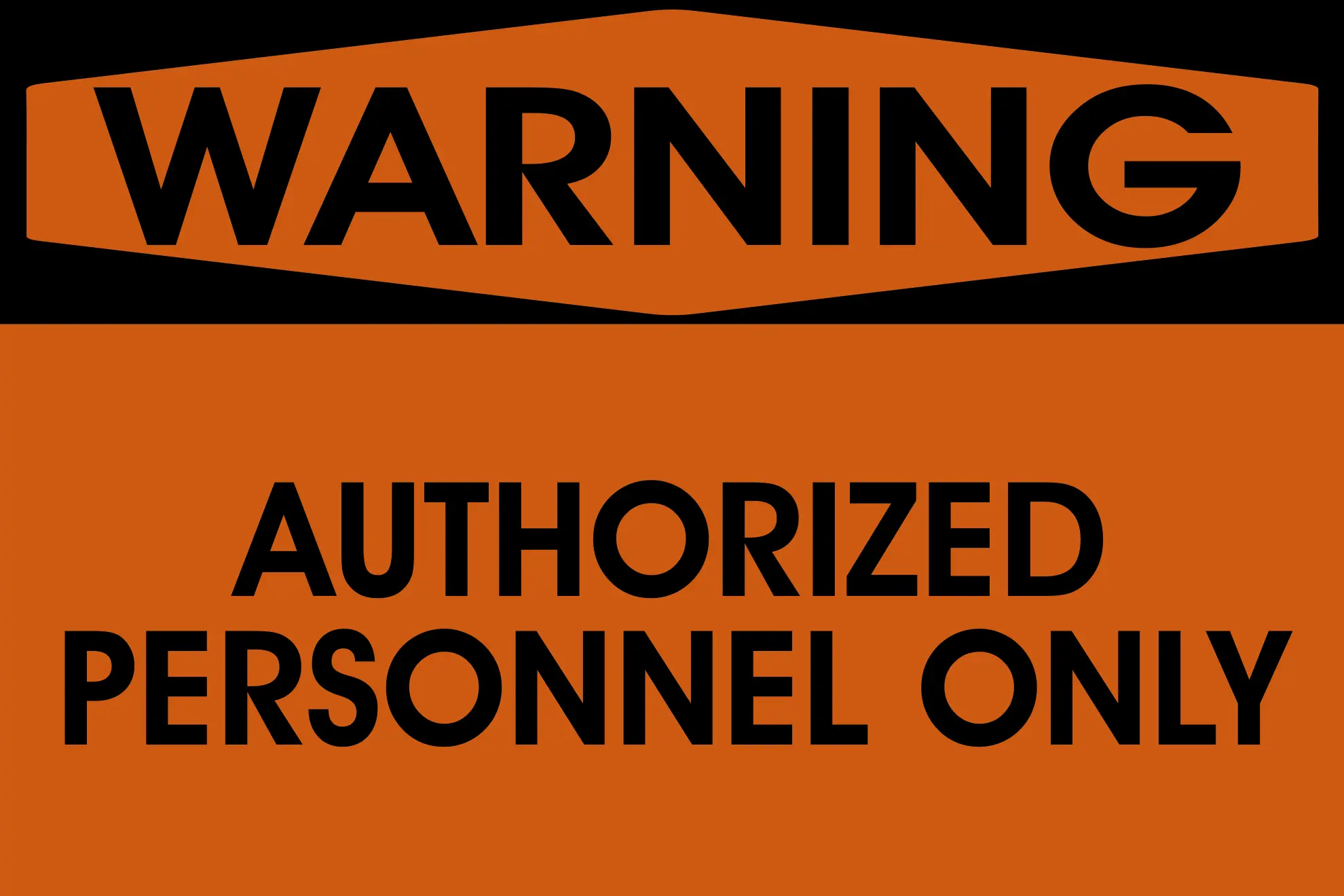 Warning Sign  HSG001