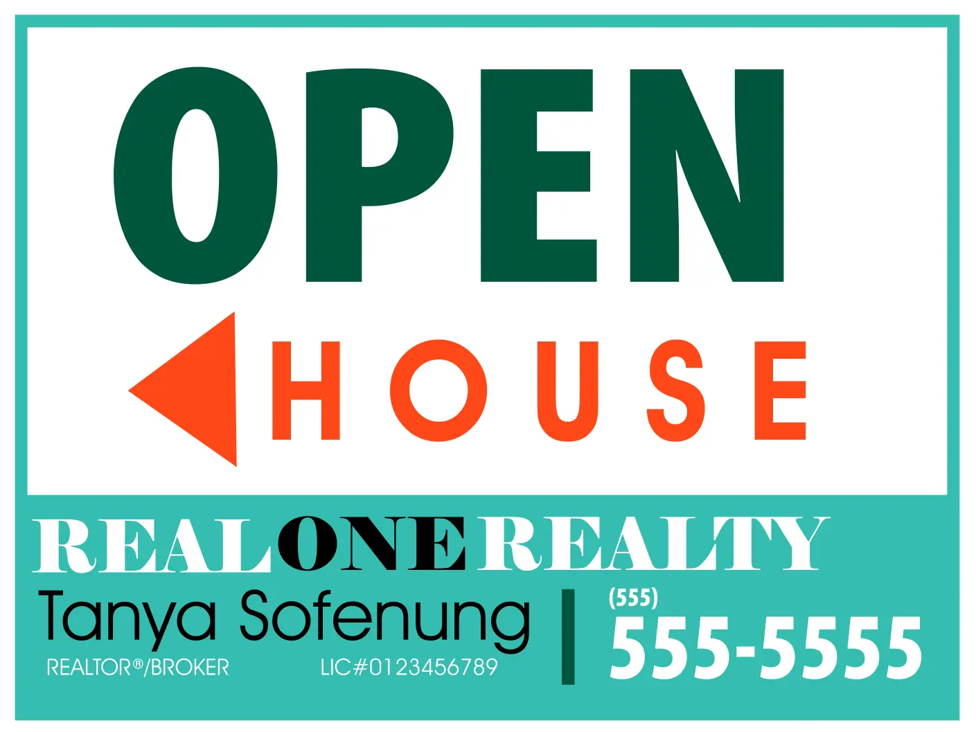 Open House Landscape Sandwich Boards