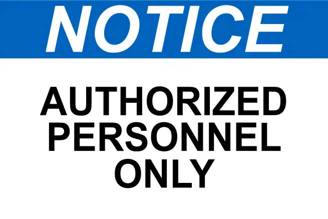 Workplace Notice Sign 002