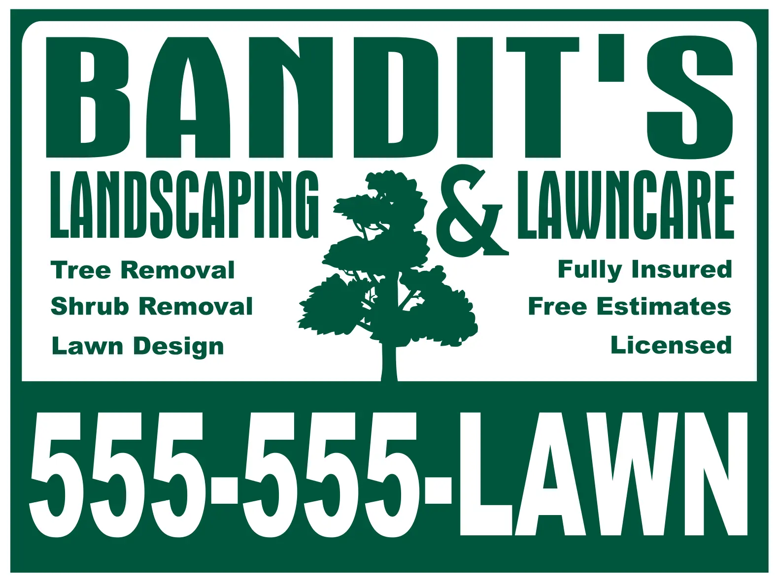 Landscaping Business Yard Sign Landscaping Business Yard Sign