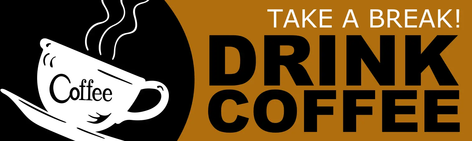 Business Bumper Sticker Coffee HSG005