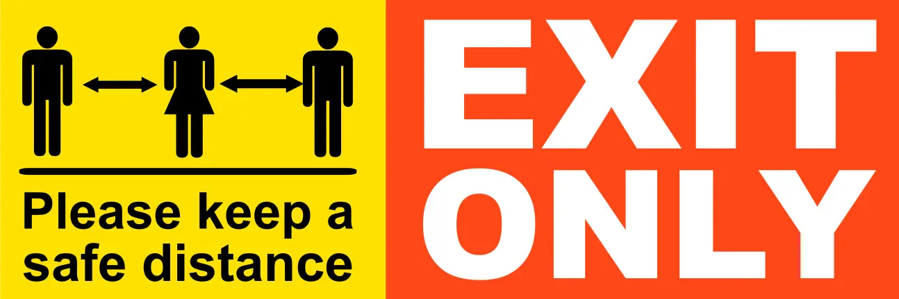 Big Directional Signs Exit HSG028