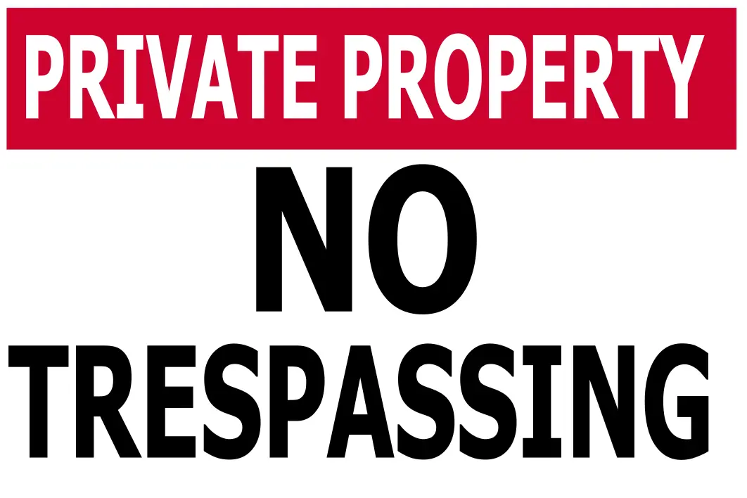 No Trespassing